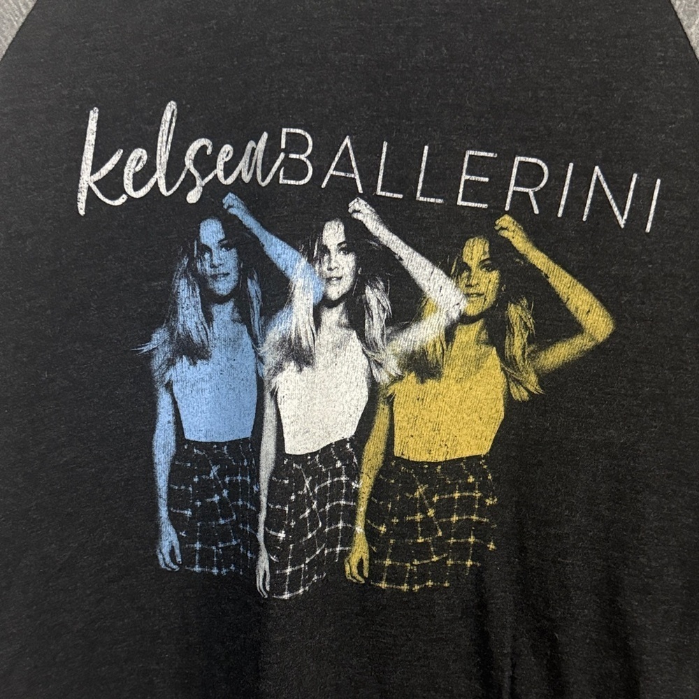 Kelsea Ballerini Next Level Apparel Black and Gray Women's Long Sleeve Tee - Picture 2 of 4